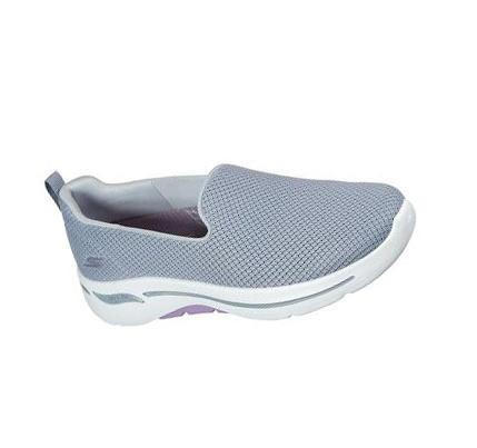 Dámské Trekové Boty Skechers GO WALK Arch Fit - Grateful Šedé | CZ_46133