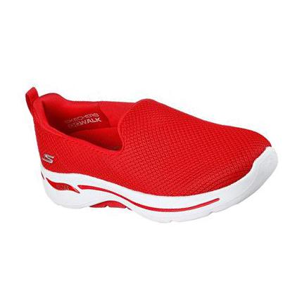 Dámské Trekové Boty Skechers GO WALK Arch Fit - Grateful Červené | CZ_4949X