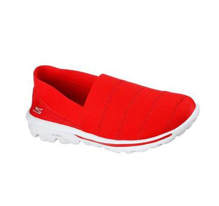 Dámské Trekové Boty Skechers GO WALK Classic - Gracious Joy Červené | CZ_I713D
