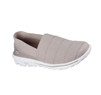 Dámské Trekové Boty Skechers GO WALK Classic - Gracious Joy Šedé Hnědé | CZ_I738B