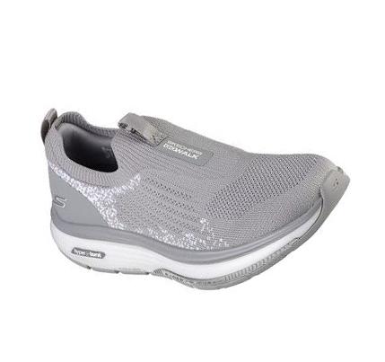 Dámské Trekové Boty Skechers GO WALK Workout Walker - Quick Motion Šedé | CZ_I7170