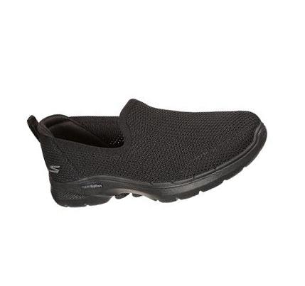 Dámské Trekové Boty Skechers GOwalk 6 - Clear Virtue Černé | CZ_6373P