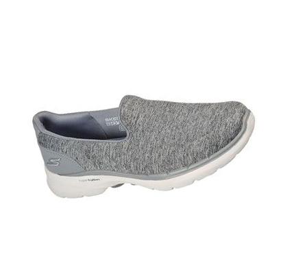Dámské Trekové Boty Skechers GOwalk 6 - Grand Horizon Šedé | CZ_64230