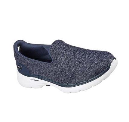 Dámské Trekové Boty Skechers GOwalk 6 - Grand Horizon Tmavě Blankyt Bílé | CZ_6448A