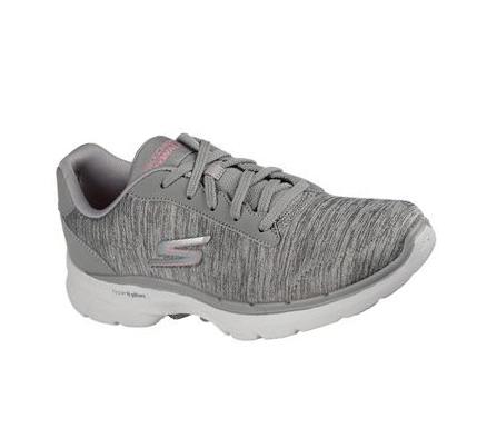 Dámské Trekové Boty Skechers GOwalk 6 - Magic Melody Šedé | CZ_6498A