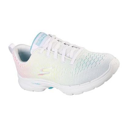 Dámské Trekové Boty Skechers GOwalk 6 - Vibrant Energy Bílé Viacfarebný | CZ_6523D