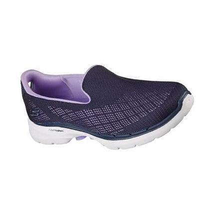 Dámské Trekové Boty Skechers GOwalk 6 - Cosmic Force Tmavě Blankyt Levandule | CZ_73693