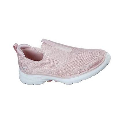Dámské Trekové Boty Skechers GOwalk 6 - Glimmering Světle Růžové | CZ_7394S