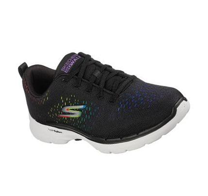 Dámské Trekové Boty Skechers GOwalk 6 - Vibrant Energy Černé Viacfarebný | CZ_74220