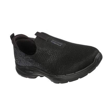 Dámské Trekové Boty Skechers GOwalk 6 - Glimmering Černé | CZ_7947D