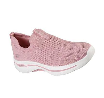 Dámské Trekové Boty Skechers GOwalk Arch Fit - Iconic Světle Růžové | CZ_54130