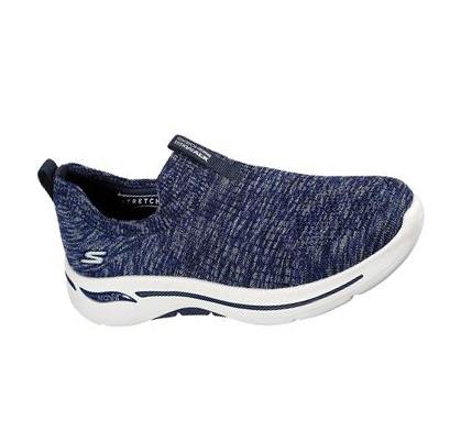 Dámské Trekové Boty Skechers GOwalk Arch Fit - Rainbow Sunrise Tmavě Blankyt | CZ_5463P