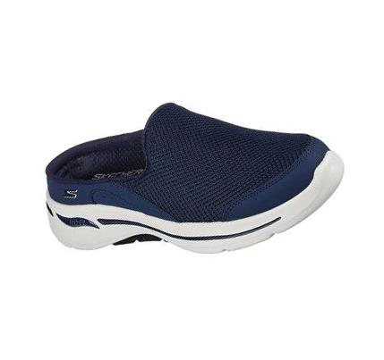 Dámské Trekové Boty Skechers GOwalk Arch Fit - Seven Seas Tmavě Blankyt Bílé | CZ_5488K