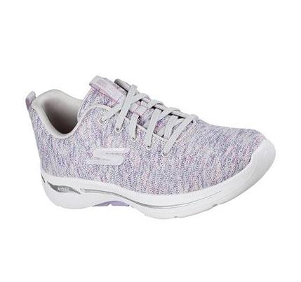 Dámské Trekové Boty Skechers GOwalk Arch Fit - Glee Šedé Levandule | CZ_6623E