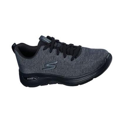 Dámské Trekové Boty Skechers GOwalk Arch Fit - Moon Shadows Černé | CZ_66485
