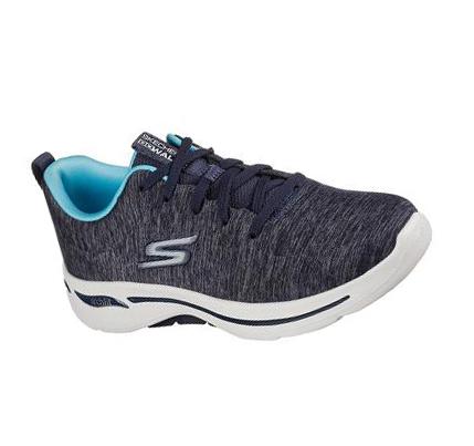 Dámské Trekové Boty Skechers GOwalk Arch Fit - Moon Shadows Tmavě Blankyt | CZ_6698C