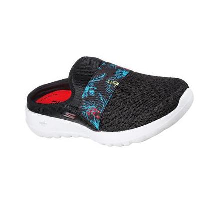 Dámské Trekové Boty Skechers GOwalk Joy - Tropical Oasis Černé Červené | CZ_5788C