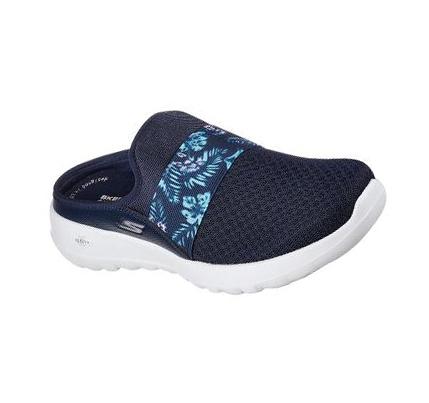 Dámské Trekové Boty Skechers GOwalk Joy - Tropical Oasis Tmavě Blankyt | CZ_5838L