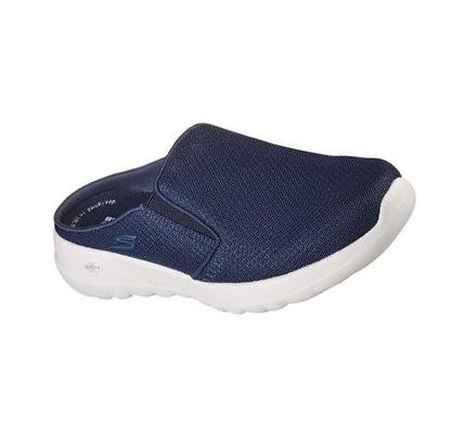 Dámské Trekové Boty Skechers GOwalk Joy - Lazy Sunday Tmavě Blankyt Bílé | CZ_I303P
