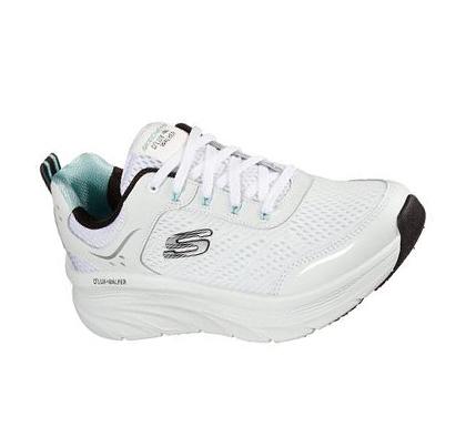 Dámské Trekové Boty Skechers Relaxed Fit: D'Lux Walker - Infinite Motion Bílé Černé | CZ_3498L