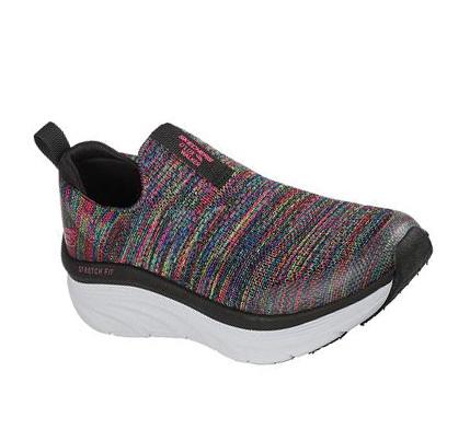 Dámské Trekové Boty Skechers Relaxed Fit: D'Lux Walker - Rainbow Sky Černé Viacfarebný | CZ_35733