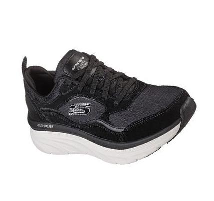 Dámské Trekové Boty Skechers Relaxed Fit: D'Lux Walker - New Moment Černé Bílé | CZ_6922L