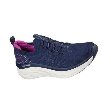 Dámské Trekové Boty Skechers Relaxed Fit: D'Lux Walker - Star Stunner Tmavě Blankyt Fialové | CZ_6959D