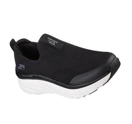 Dámské Trekové Boty Skechers Relaxed Fit: D'Lux Walker - Quick Upgrade Černé Bílé | CZ_I376A
