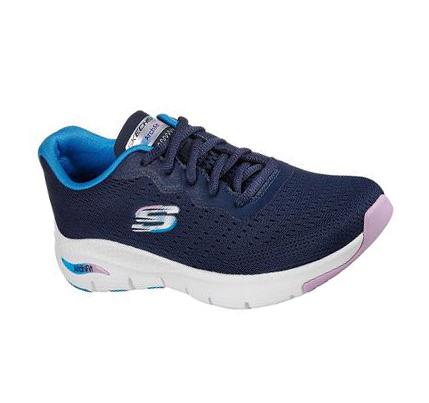 Dámské Tréninkové Boty Skechers Arch Fit - Infinity Cool Tmavě Blankyt Viacfarebný | CZ_4448K