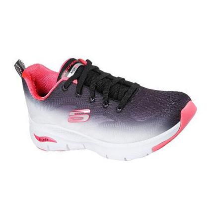 Dámské Tréninkové Boty Skechers Arch Fit - Vibrant Step Černé Viacfarebný | CZ_4623G