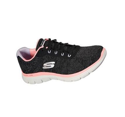 Dámské Tréninkové Boty Skechers Flex Appeal 4.0 - Fresh Move Černé Koralove | CZ_6769X