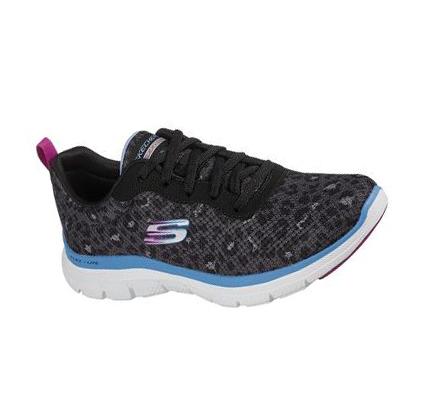 Dámské Tréninkové Boty Skechers Flex Appeal 4.0 - Rich Flair Černé Blankyt | CZ_67720