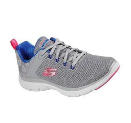 Dámské Tréninkové Boty Skechers Flex Appeal 4.0 - Elegantní Ways Šedé Viacfarebný | CZ_I898A