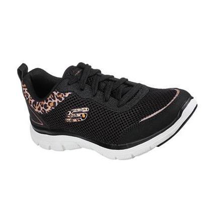 Dámské Tréninkové Boty Skechers Flex Appeal 4.0 - Wild Pulse Černé Leopard | CZ_I973D