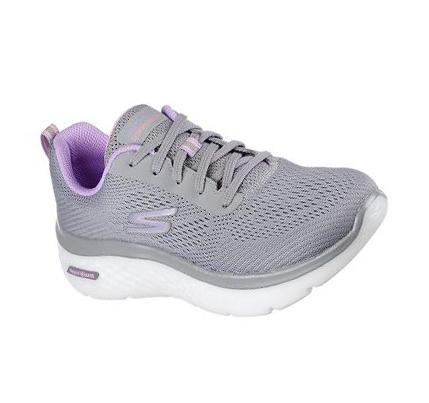 Dámské Tréninkové Boty Skechers GO WALK Hyper Burst Šedé Fialové | CZ_7219D
