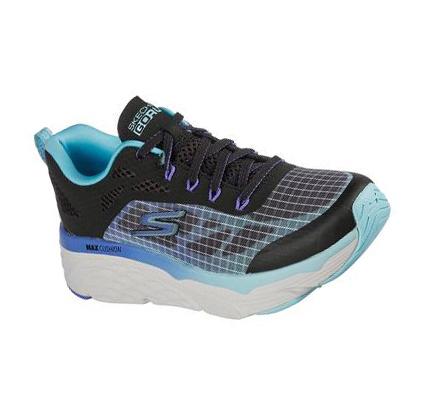 Dámské Tréninkové Boty Skechers Max Cushioning Elite - Even Stride Černé Světle Tyrkysové | CZ_75845