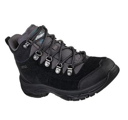 Dámské Turistické Boty Skechers Relaxed Fit: Trego - El Capitan Černé Šedé | CZ_68760