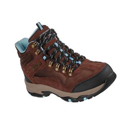 Dámské Turistické Boty Skechers Relaxed Fit: Trego - Base Camp Čokolády | CZ_6905B