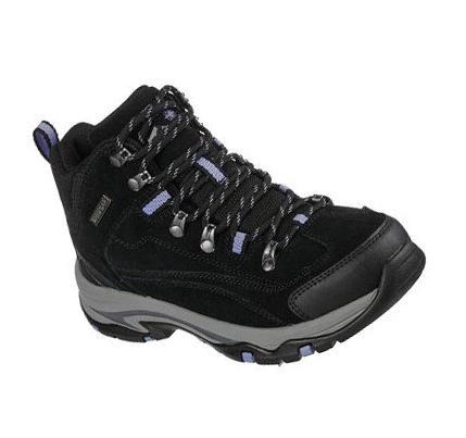 Dámské Turistické Boty Skechers Relaxed Fit: Trego - Alpine Trailové Černé Šedé | CZ_69280