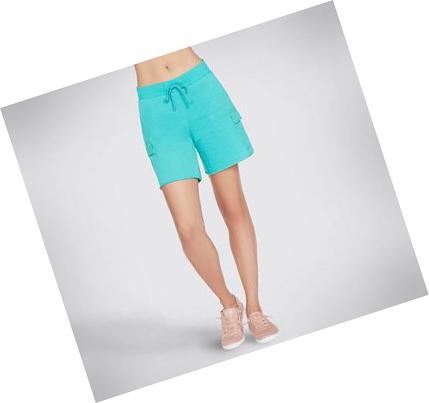 Dámské Šortky Skechers BOBS Comfurt Cargo 7 Inch Tyrkysové | CZ_5994L