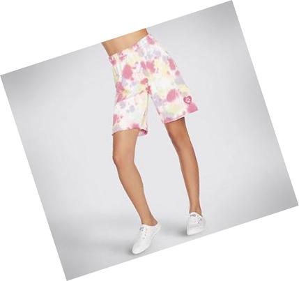 Dámské Šortky Skechers BOBS Confetti Furmuda Růžové Viacfarebný | CZ_5844R