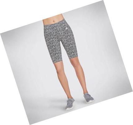 Dámské Šortky Skechers BOBS Heart Eyes Bike Leopard | CZ_59725