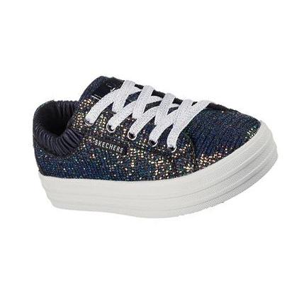 Dívčí Boty Casual Skechers Double Up - Glitter Shines Černé | CZ_39705