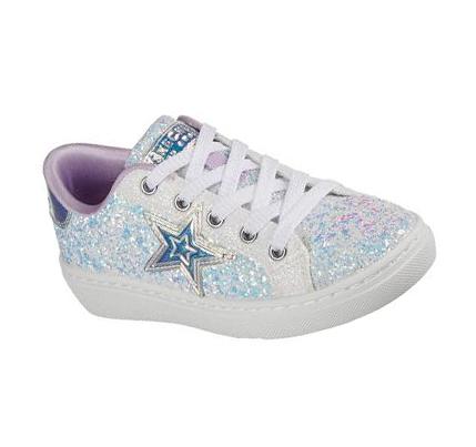 Dívčí Boty Casual Skechers Goldie - Sparkle Up Bílé Blankyt | CZ_3870B