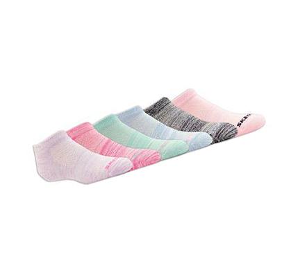Dívčí Ponožky Skechers 6 Pack Low Cut Color Stripe Viacfarebný | CZ_A570B