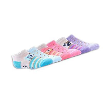 Dívčí Ponožky Skechers 6 Pack Low Cut Critter Viacfarebný | CZ_A645E
