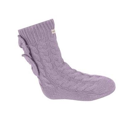 Dívčí Ponožky Skechers GO LOUNGE Crew Bow - 1 Pack Fialové | CZ_A920L
