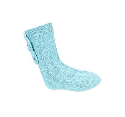 Dívčí Ponožky Skechers GO LOUNGE Crew Bow - 1 Pack Blankyt | CZ_A9454
