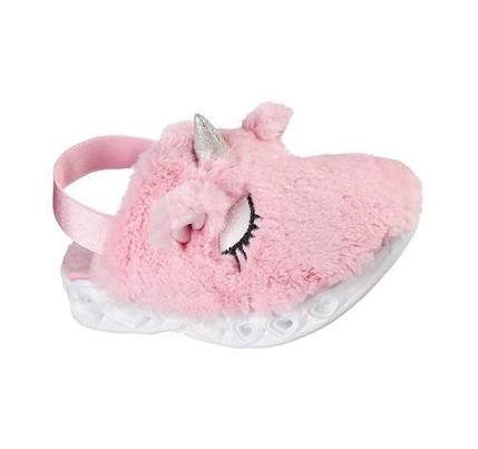 Dívčí Sandály Skechers Heart Lights - Unicorn Snuggles Růžové | CZ_4720L