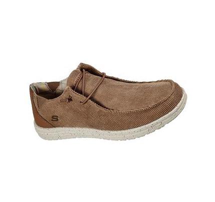 Pánské Boty Sebago Skechers Relaxed Fit: Melson - Corduroy Hnědé | CZ_76560